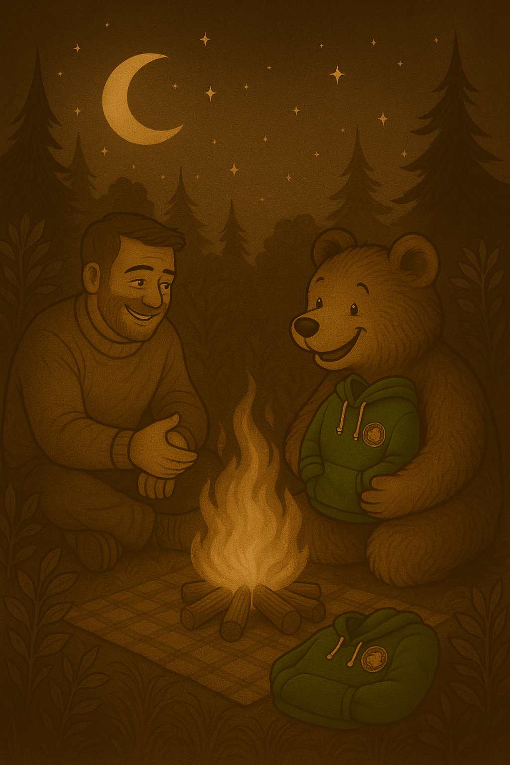 Panel 5 - Campfire